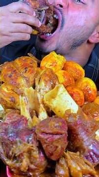 ASMR EATING OCTOPUS 🐙 😋 CURRY WITH MATTAN NALLI CARRY #shorts #SHORTVIDEO #ytshorts #YT