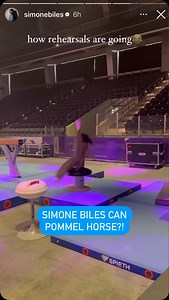 810K views · 22K reactions | Simone Biles is STILL learning new gymnastics skills. Looks like Stephen Nedoroscik is going to have some competition on the pommel horse.   @simonebiles | NBC Olympics & Paralympics | Facebook
