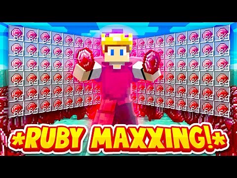 MAKING A *GOD* RUBY SWORD TO MAKE TRILLIONS! | Minecraft Skyblock | EMC EP #8