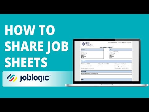 How-To Guide | How to Share Job Sheets | Joblogic®