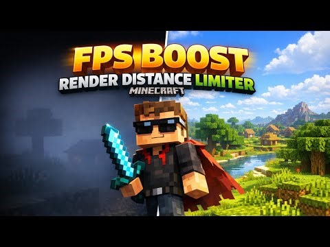 Minecraft Lag Fix ⚡ Render Distance Limiter Test (0.5 to 4 Chunks!)