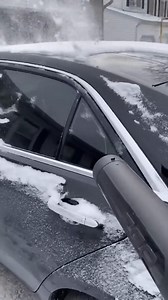60K views · 95 reactions | How Smart People Clean Snow Off Their Car | Genius Inventions | Facebook