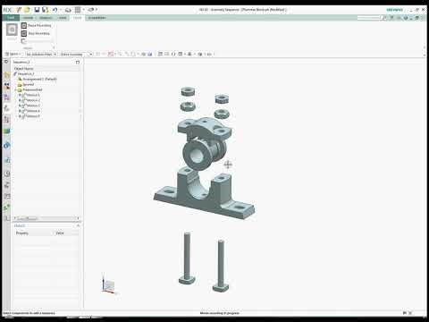 Exploded view in NX tutorial #siemensnx #nxassembly #exploded #mechanicaldesigner #cadtutorials