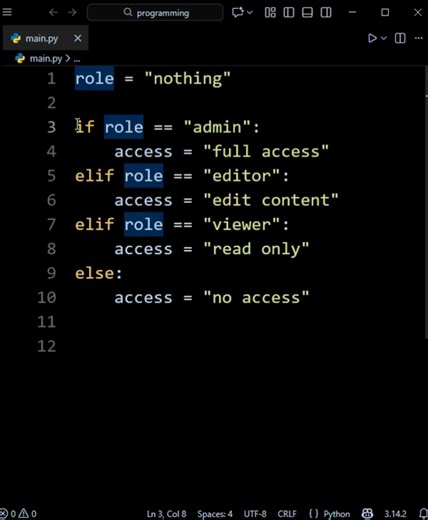 Goodbye if/elif in Python #python #coding #programming