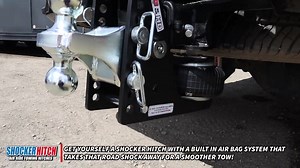 Throw out that old solid ball mount. Get your truck a hitch it deserves, a Shocker Air Hitch. Check out our Shocker Air Bumper Hitches >> https://shockerhitch.com/product-category/receiver-hitches/ #new #towing #trucks #upgrade #hitched | Shocker Hitch