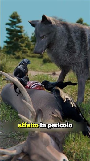 CROWS AND WOLVES ARE BEST FRIENDS IN FACT THEY COLLABORATE TO HUNT (credits: @zackdfilms)
