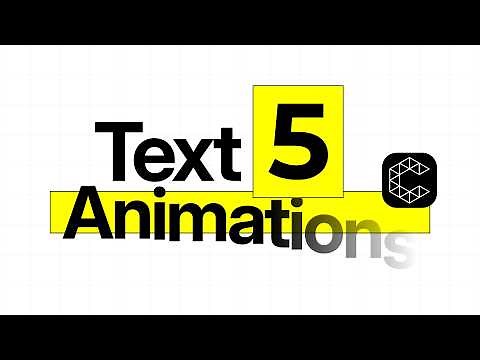 5 Type Animations for Every Beginner in Cavalry App