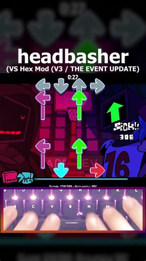 headbasher - VS Hex Mod (V3 / THE EVENT UPDATE) #fnf #fnfmod #fyp #bsod #error #peak #hex #fnfmods