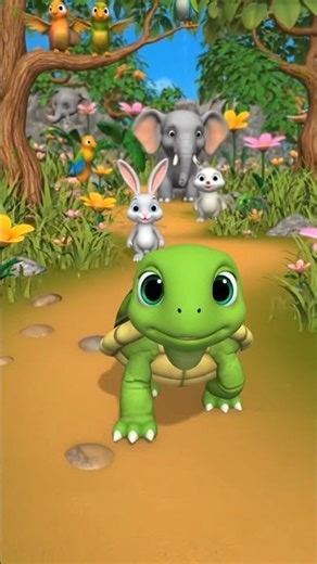 Animal race/ #cartoonanimal #mycuterabbit #childrenscartoon