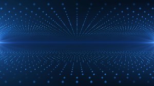 Abstract scene of futuristic cyber world, sci-fi grid, technology glowing surface, neon night scene, digital science background 4K animation, seamless loop, virtual reality concept