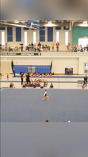 Floor Routine – My Third Gymnastics Competition 💖✨ #gymnast #level1