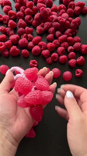 Tiny raspberry soap berries #diy #soap #howtomakepapersoap #rainbowsoap #fruit #justsoaps