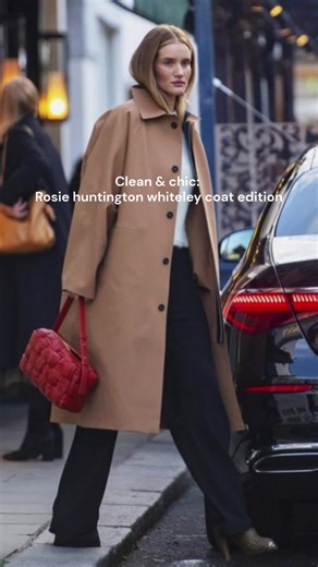 Rosie Huntington-Whiteley's Chic Coat Style