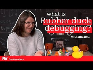 What is "rubber duck debugging?"