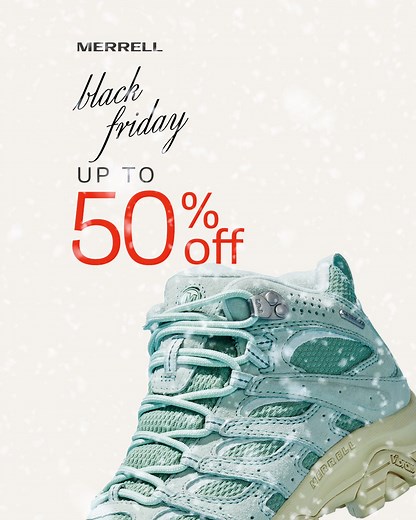 Share the joy of the outdoors with up to 50% off for a limited time. | Merrell | Facebook