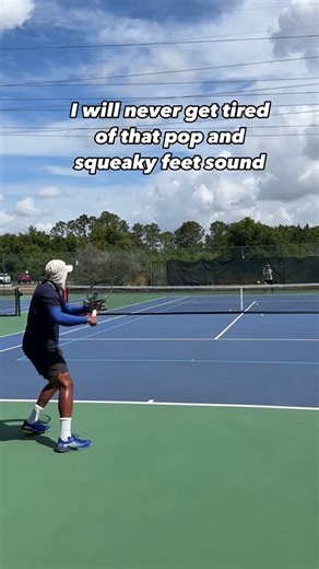 I will never get tired of that pop and squeaky feet sound