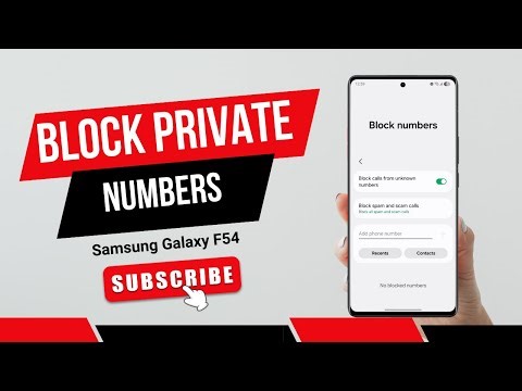 How to Block Private Numbers on Samsung Galaxy F54 – Step by Step Guide!