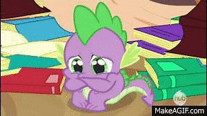 sad spike mlp on Make a GIF