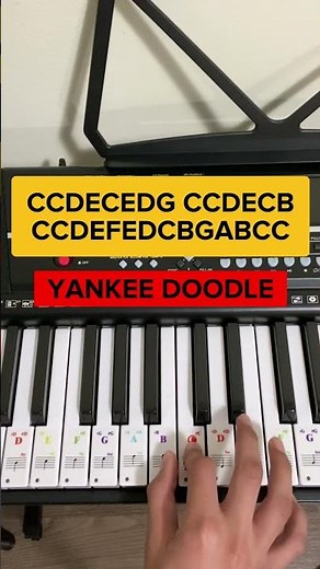 Yankee Doodle (Easy Piano Tutorial)