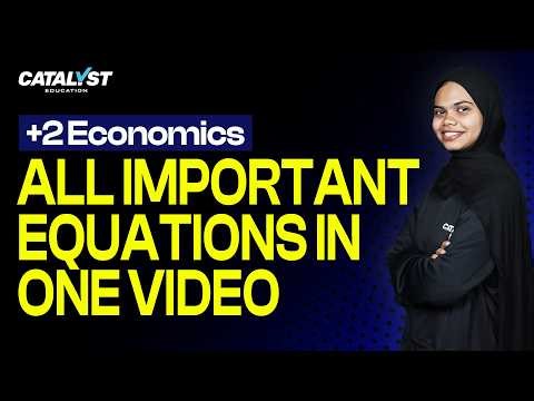 +2 Economics All Important Equations 🔥 One Shot Revision | Public Exam 2026