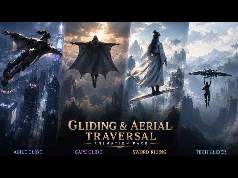 Gliding & Aerial Traversal Animation Pack I Buy it Now