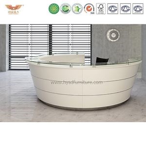 [Hot Item] Modern Top China Manufacturer Wooden Round Reception Desk (R49)