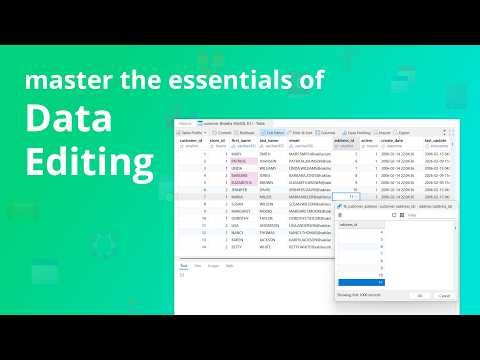 How to master the essentials of data editing?