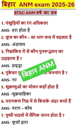 Bihar ANM previous year question papers analysis 2025 #shorts #video