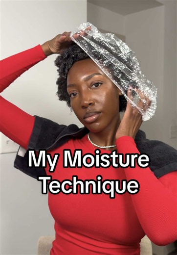 My moisture technique using both a hair mask and conditioner to keep my hair moisturized, healthy, and retaining length! #lengthretention #hairgrowthjourney #washdayroutine #moisturize #type4hair