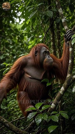 #WildPulseTales Borneo Orangutan | Amazing Rainforest Wildlife | Real Wildlife Documentary