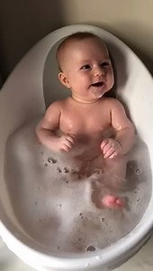 4.3K views · 45 reactions | What an adorable video! Could listen to that giggle all day. 14 week old Ivy-Rose just loving bathtime  Thanks so much to Kayleigh Moore for sharing with us | Shnuggle - Clever Baby Products | Facebook