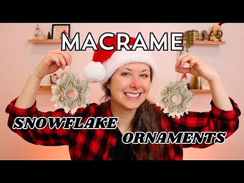 ❄️ Macrame Snowflake Ornament ❄️ Easy DIY!