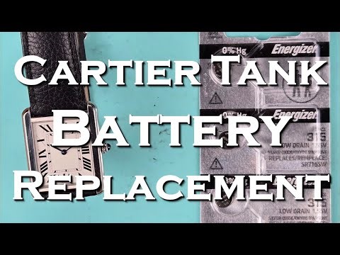 How To Replace A Watch Battery - Cartier Tank 3169