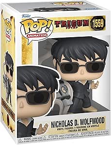 Funko POP! Animation: Trigun - Nicholas D. Wolfwood with Punisher - Collectable Vinyl Figure - Gift Idea - Official Merchandise - for Kids & Adults - Anime Fans - Model Figure for Collectors