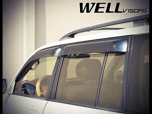 WELLvisors side window deflector vent visor Installation Video TOYOTA LAND CRUISER LEXUS LX470 98-07