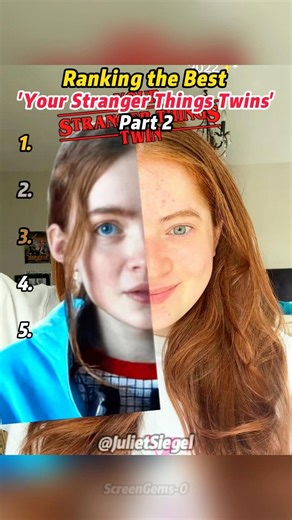 Ranking the Best 'Your Stranger Things Twins' Part 2.#StrangerThings