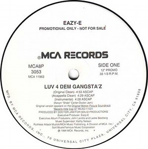 Eazy-E - Luv 4 Dem Gangsta'z