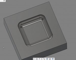 Fillet inside corners of a hole problem