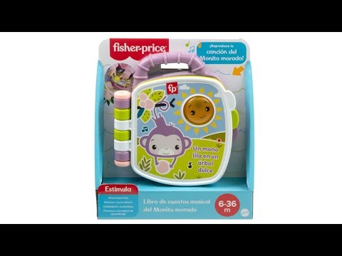 [Demo/Castilian Spanish/Fisher-Price] Purple Monkey Musical Storybook.