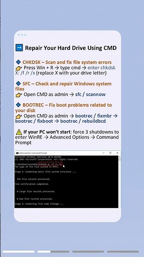 Repair Your Hard Drive with CMD