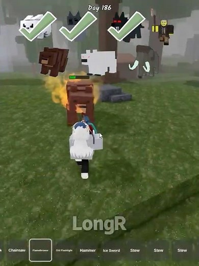 Flamethrower Vs All Entities #roblox #99nightintheforest #longr #usa