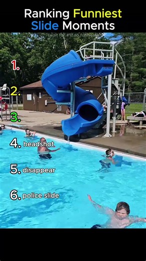 Ranking Funniest Slide Moments #slide #shorts