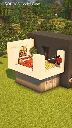 How to Make a Modern House in Minecraft #build #building #minecraft #minecraftbuilding #shorts
