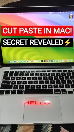 Cut & Move Files on Mac Like Windows – Easy Hack ✅ #ytshort