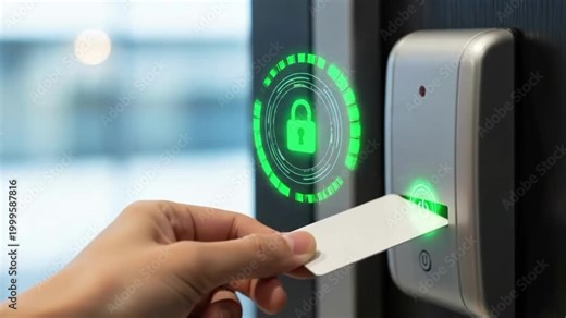 Secure access control system with card reader and lock