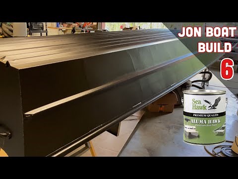 Painting a Jon Boat Black with Aluma Hawk | Prep & Paint