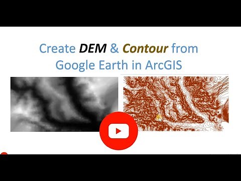 How to create DEM and contour line from Google Earth Pro using ArcGIS
