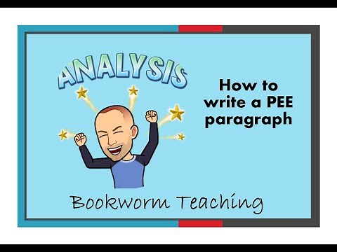 How to write a PEE paragraph for GCSE English language.