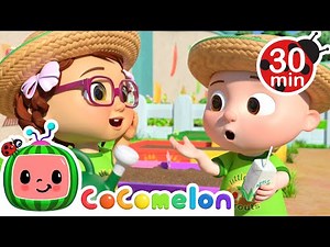 Gardening Song 🥗 Sing Along with Nina | CoComelon Nursery Rhymes & Kids Songs