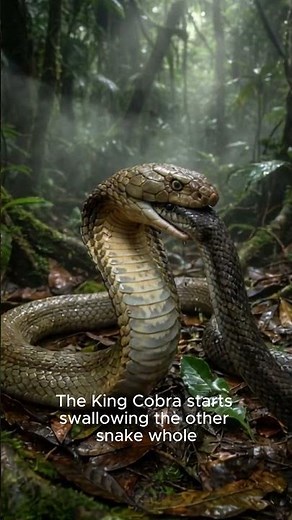 Did You Know King Cobras Eat Other Snakes? #kingcobra #wildlife